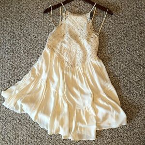 NWT American Eagle High-neck Eyelet Dress Size XS